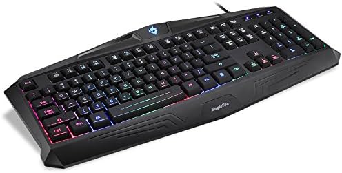 Тастатура за игри со игри Eagletec K005-BA и глувчето Combo Wired LED RGB тастатура со позадинско осветлување со мултимедијални клучеви