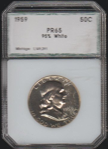 1959 Френклин Половина Долар ПР-65 PCI