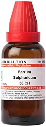 Д -р Вилмар Швабе Индија Ферум Сулфурикум разредување 30 CH шише од 30 ml разредување