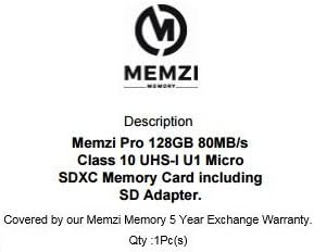 MEMZI PRO 128gb Класа 10 80MB/s Микро SDXC Мемориска Картичка Со Sd Адаптер За Samsung Galaxy Sol 2, Засилувач Премиер 2, Хало,