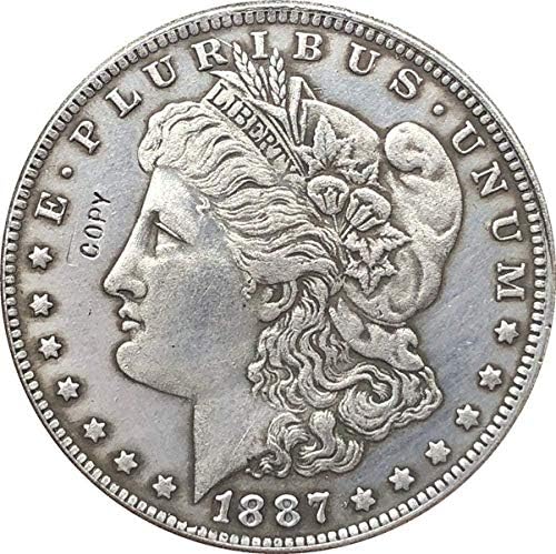 1887-С САД Морган долар монети копираат копиоуверини за новини за монети за монети