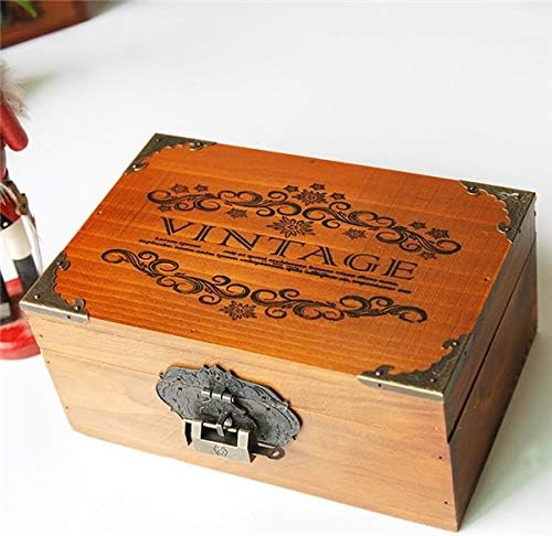Анкус Гроздобер Дрвена Кутија За Складирање Накит Кутии За Организатор На Контејнери За Домашни Остатоци Десктоп Телефон Далечински Кутии