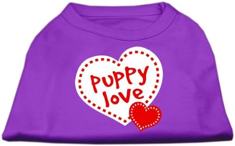 Mirage Pet Products Puppy Love Screen Print Mirts Print Purple xxl