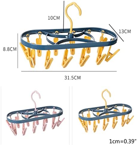 ЛАНДУА 12 Клип Облека Закачалка Фен Мулти-Функционални Сушење Решетката Долна Облека Чорапи Клип Крпи Крпа Панталони Сушење Решетката