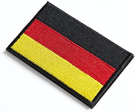 STIDSDS 2 пакет германски знаме, германски знамиња извезени закрпи Германија знамиња воена тактичка лепенка за облека капа ранец