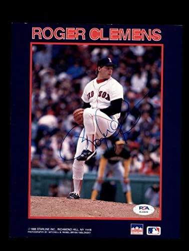 Роџер Клеменс ПСА ДНК потпиша 8x10 Фото -автограм Red Sox - Автограмирани фотографии од MLB