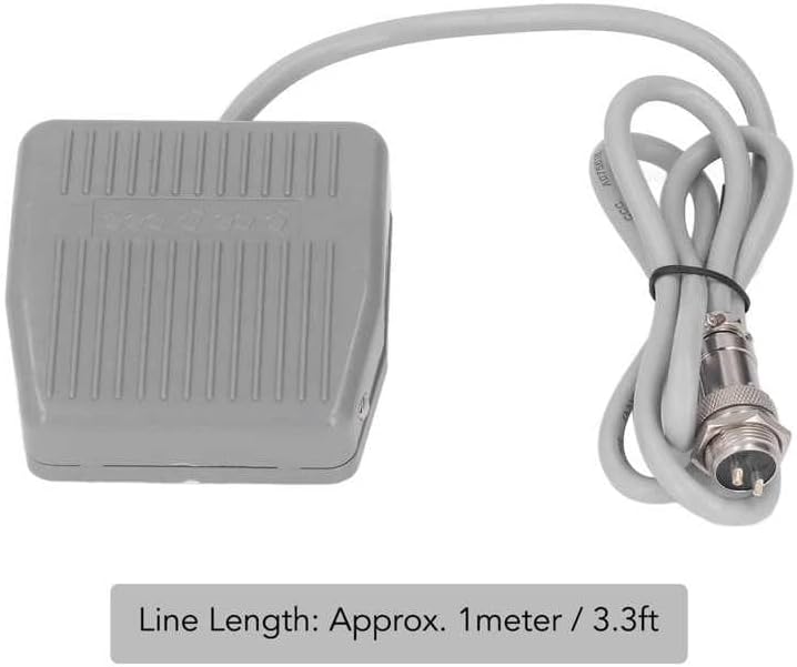 Нога Прекинувач Раце Слободен Електричен Педал 1 БР 1 NC 1метарски Кабел со 2 Пински Авијациски Приклучок