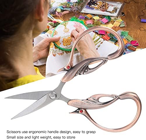 Ретро ножици, DIY лебеди во облик на вкрстени бод ножици гроздобер ножици за шиење на вкрстено бод класично сечење DIY занаети за