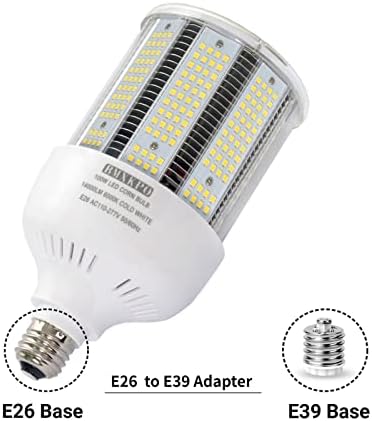 Bmxkpo 100w E26/E39 Mogul База LED Светилки, LED Пченка Кочан Сијалица 6000K Ладно Бело, Замена 400 Вати Метал Халид КРИЕШЕ CFL, 2-Пакет