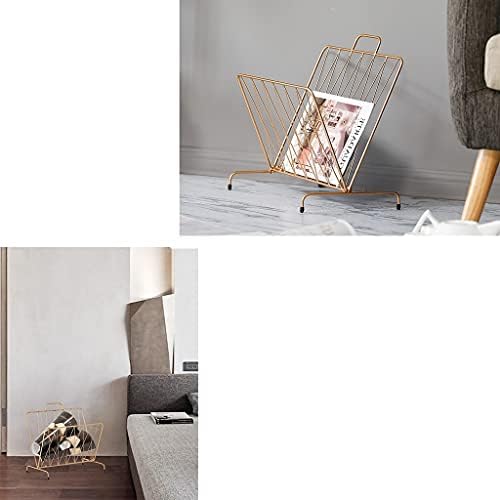 XD Designs Magazine Rack Desktop Metal Magazine Holder Holder Information Information Display Office Ordance Modern Magazine Storage Decor-Gold