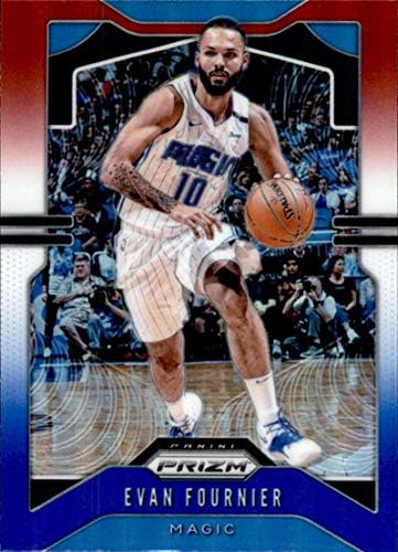 2019-20 Panini Prizm Prizms Red White and Blue 192 Evan Fournier Orlando Magic NBA кошаркарска трговска картичка