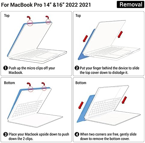 Ibenzer компатибилен со новиот MacBook Pro 16 Inch Case 2023 2022 2021 M2 A2780 M1 A2485 Pro Max, Hard Shell Case со тастатура за тастатура