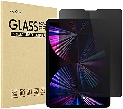 Procase ipad Pro 11 инчен пакет за заштита на екранот за приватност со iPad Pro 11 Case 2020 2018 со држач за молив и функција за безжично