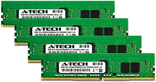 A-Tech 32gb Комплет Меморија RAM МЕМОРИЈА За Dell R930-DDR4 2400MHz PC4 - 19200 ECC Регистрирани RDIMM 1Rx8 1.2 V-Сервер