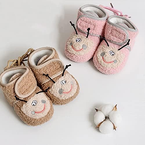 Топли зимски чевли за бебиња меки единствени цртани филмови за бебиња чевли за бебиња чипка чевли што не се лизгаат бебешки чевли