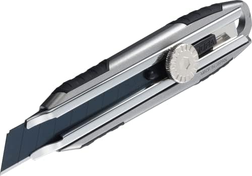 Нож за комунални услуги на Олфа 18мм-Тешка алатка-повеќенаменски нож за прецизност на не-лизгање w/сите алуминиумски рачки и сечило за прицврстување,