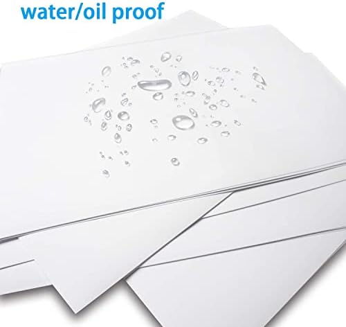 Печатење налепница за печатење за вашиот печатач со инк -џет - 8,5 x 11 инчи 20 листови проucирна премија водоотпорна хартија за налепница