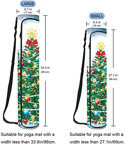 Новогодишна Елка Јога Мат Носач Торба Со Ремен За Рамо Јога Мат Торба Теретана Торба За Плажа