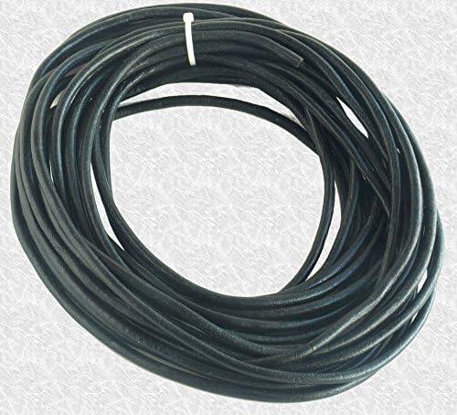 5 мм црна тркалезна кожа кабел 10 метри Хенк