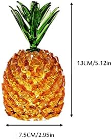 Домашна декорација кристал ананас украси ананас трем вино кабинет вештачки кристален креативен подарок за плетење украс