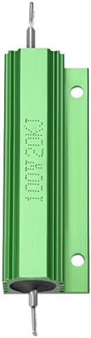 uxcell® Алуминиумски отпорник 100W 20k Охм жица зелена за конвертор за замена на LED 100w 20krj