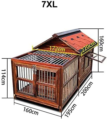 ЗЈДУ Сити Карбонизирана Одгледувачница За Кучиња Од Дрво,Надворешна Дрвена Одгледувачница За Миленичиња, Водоотпорна Куќа За Кучиња