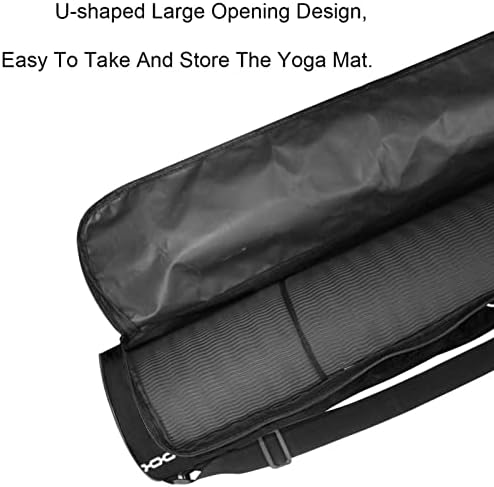 Лаијухуа Јога Мат торба, двојни патенти јога салата торба за жени и мажи - мазни патенти, големи отвори и прилагодливи ленти