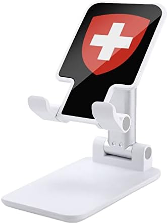 Грб На Швајцарија. Мобилен Телефон Стојат Прилагодливи Преклопен Таблет Десктоп Телефон Носителот Додатоци