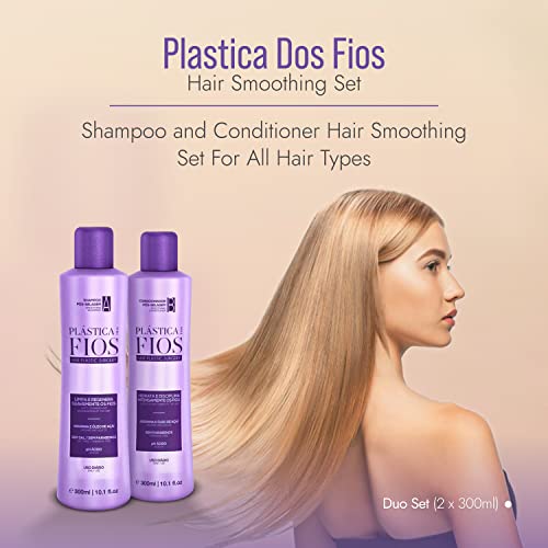 Кадивеу Пластика Дос Фиос - Домашна Нега - шампон и балсам за измазнување На Косата за сите типови коса, Дуо Сет.