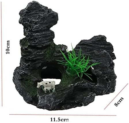 Дебела Аквариумска Смола Карпи Планински Поглед Карпа Пештера Камено Дрво Резервоар За Риби Украс Декорација Аквариум Додатоци