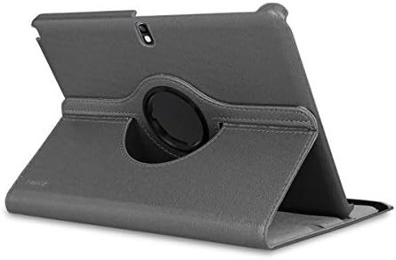 КВМОБИЛНА РОТИТИРАНА КАКО КОМПАТИТИБИТНО СО Samsung Galaxy Note 10.1 2014 Edition - Case PU Foret Table Table Cover With Stand - Anthracite