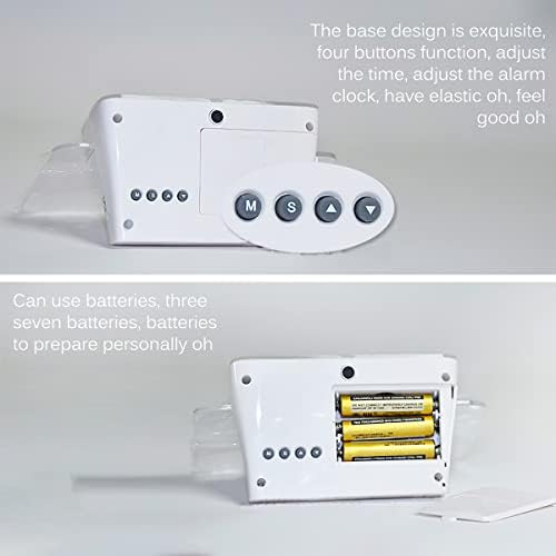 ГОРС LED табели ламби флуоресцентни дигитален часовник со аларм со календар за табла за пораки Електронски десктоп дигитална спална