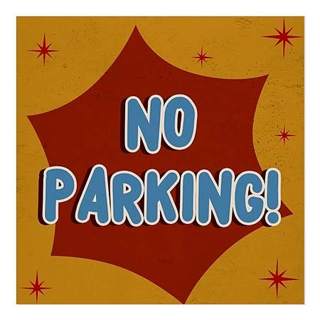 CGSignLab | „Без паркирање -Носталгија пукна“ прозорецот | 24 x24