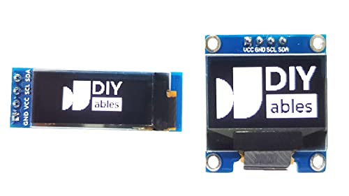 DIYABLES 2PCS OLED Display I2C 128X64 128X32 за Arduino, ESP32, ESP8266, Raspberry Pi