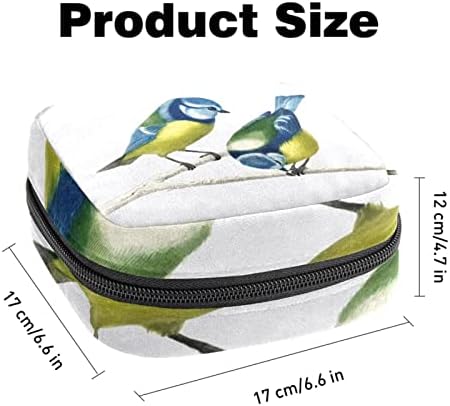 Држач за тампони за чанта, преносен држач за женска менструација, птици Модел симпатична санитарна торба за складирање на салфетка