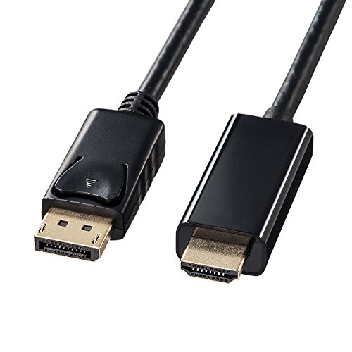 Sanwa Снабдување KC-DPHDA10 DisplayPort До HDMI Конвертор Кабел, Црна, 3.3 ft