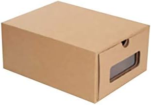 ЗРСЈ Водоотпорна Задебелена Картонска Кутија За Чевли, Проѕирна Кутија За Складирање Фиоки, Машка И Женска Кутија За Завршна Обработка