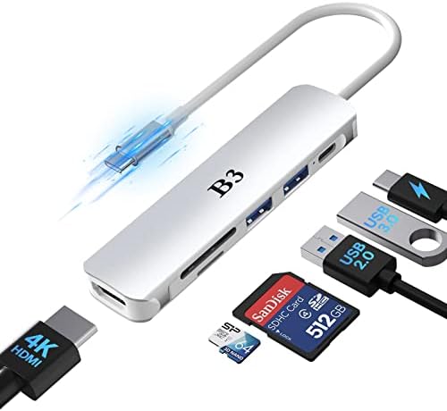 USB C Hub HDMI Адаптер За Macbook Pro/Воздушен Прекинувач И Други Уреди Од Типот C, USBC Дигитален AV Multiport Тип-c Мулти Докинг