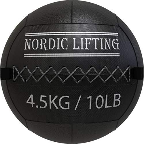 Нордиска кревање слем топка 15 lb пакет со wallидна топка 10 lb