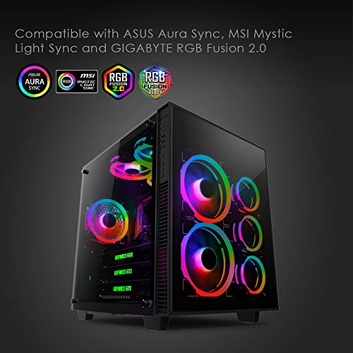 anidees Ai Aureola Duo 80mm 3pcs RGB PWM Двојна Светлина Јамка Вентилатор Компатибилен СО 5v 3pins адресабилни Rgb Заглавие, ЗА компјутер