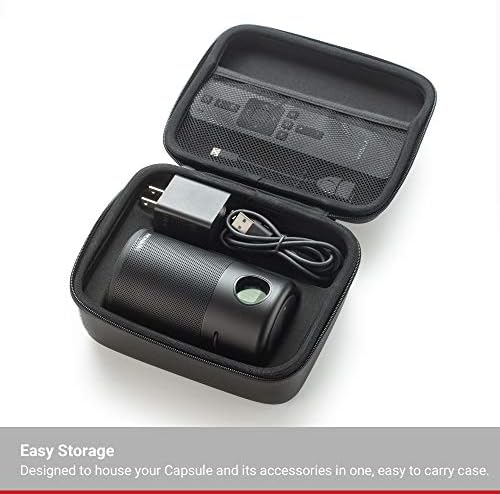 Капсула на капсула Анкер, официјална кутија за патувања за џеб-проектор за капсула, полиуретанска кожа, мек етилен-винил ацетат