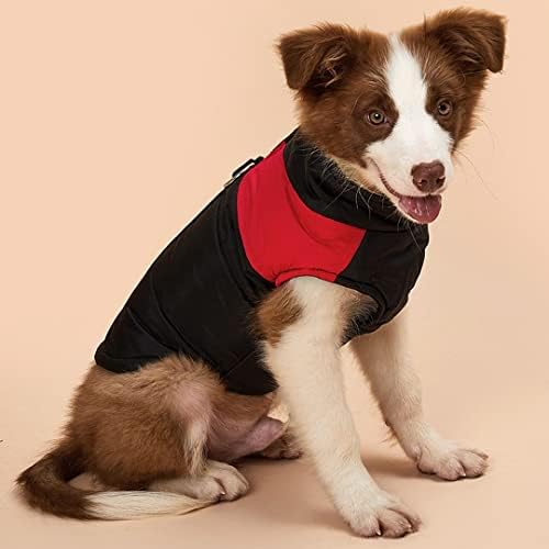 Chezabbey PET VEST Топло кучиња јакна за кучиња зимско ветерно елек топол памук поставен џемпер водоотпорен кученце зимски отпорен