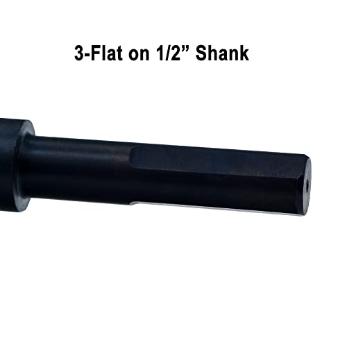 MaxTool 13/16 Silver and Deming Dript Bits HSS M2 S&D Веснички битови Prentice Twist Вежби црн оксид 3-рамни на 1/2 Shank 3-Flat 6 OAL;