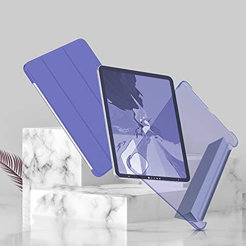 Случајот за летање за нов iPad Pro 11 Inch Case 2021 3 -та генерација ， тенок лесен трифолд штанд Smart Smart [Поддржано за