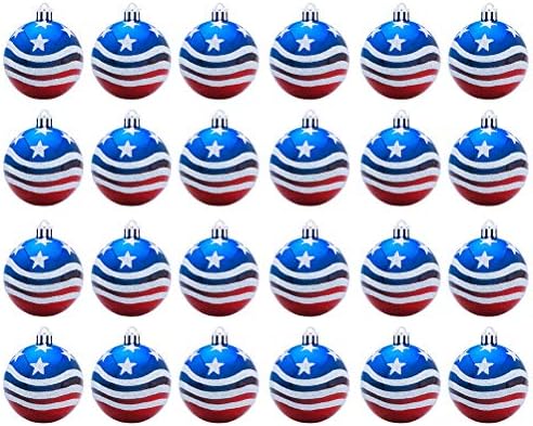 SOIMISS 24PCS Американски Денот на независноста Денот на декорациите на топката за декор