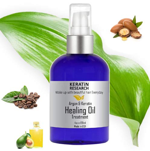 Истражување на кератин Оштетено серум за коса Поправка на серум за лекување на косата со масло од мароканско масло од масло од авокадо и