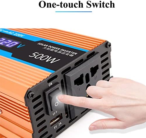 500W Power Inverter DC 12V/24V/48V/60V до 220V AC конвертор со двојно LED дисплеј и 1 AC -излез 1 УСБ -полнач за полнач за полнач