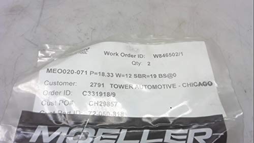 Алатка Moeller Precision MEO020-071 -Пакет од 2 -, удар за заклучување на топката, MEO020-071 P = 18,33 W = 12 SBR = 19 BS@0 -PA