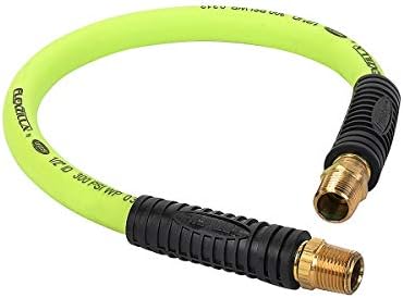 Flexzilla Swivel Whip Air Hose, 1/2 in. X 4 ft., Тешка, лесна, хибридна, Zillagreen - HFZ1204YW4S