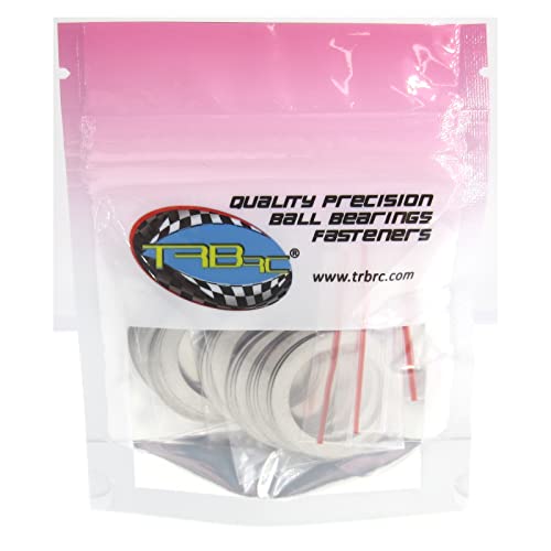 TRB RC M20X28MM DIA. Челичен Shim Pack 10ea 0,1, 0,2, 0,3, ширина од 0,5 мм